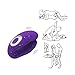 Liwez U-Shaped Electronic Couple Love Stimulation Promote Toys Multi-Speed Bed Sport Self-Amusement Tool Rechargeable Silicone(Purple)