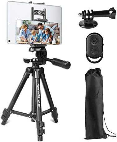 Hemmotop 超安い スマホ 三脚 全高62cm Ipad 卓上 カメラ三脚 耐荷重1kg スマホ等対応 Android さんきゃく ミニ三脚 3way雲台 縦固定可能 360度回転可能 Iphone