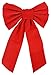 Red Velvet Christmas Bow 9-inch X 16-inch, 20 Pack of Holiday Bows