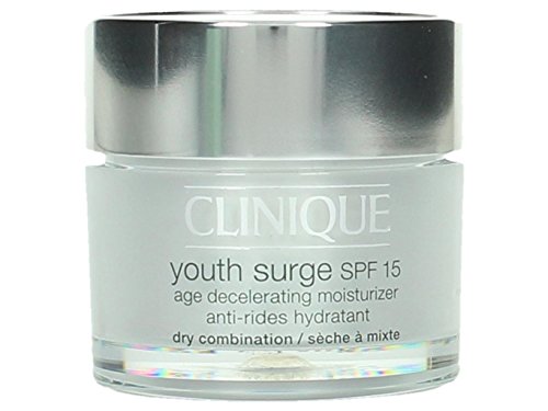 Clinique Youth Surge SPF 15 Age Decelerating Dry Combination Moisturizer for Unisex, 1.7 Ounce