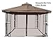 APEX GARDEN 10 Ft. x 12 Ft. Gazebo Replacement Mosquito Netting (Brown)