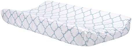 Blue Sky Quatrefoil Baby Boys Cotton Decorative Nursery Changing Pad Cover