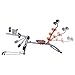 Goplus 6 in 1 Multi-Functional Trainer Twister AB Rocket Abdominal Core Exerciser Adjustable Incline Decline Bench Stepper (Orange)