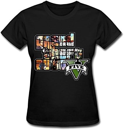 zebalon Women's GTA V Grand Theft Auto Game Logo T Shirt