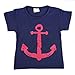 Evelin LEE Baby Boy Short Sleeve T-shirts and Stripe Shorts 2pcs Set Clothes (18-24 months, Navy Blue)