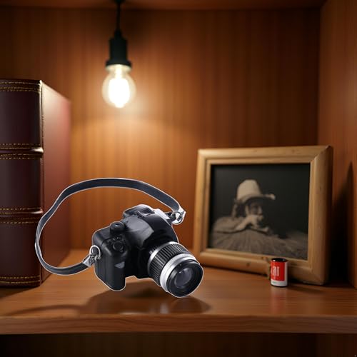 1:4 Scale Mini Camera Prop Ornament Vintage Camera Model, Miniature Digital Camera Mini Decoration Accessories Photography Props Ornament(Style 4)