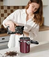 Coffee Gator 900 mL Airtight Canister with CO2 Valve Date Tracker view 9