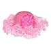 Designed 2B Sweet Girl's Feather Tea Party Hat Pink