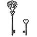 Large Iron Key, 2pcs Skeleton Key Decorative Antique Style Decorative Wine Cellar Key Castle Key Vintage Cast Iron Decorative Key for Home Decor