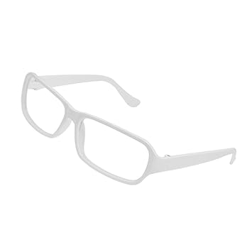 black and white plastic eyeglass frames