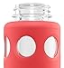 Ello Pure Glass Water Bottle with Silicone Sleeve | 20 oz | Coral Fizz