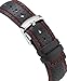 Casio Stainless Steel Edifice Square Black Dial Chronograph Strap Red Accents