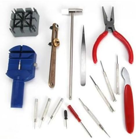 Komingo Dispatch Watch Tool Kit with 16 Pieces Practical and Multi-Function Table Tools to Repair