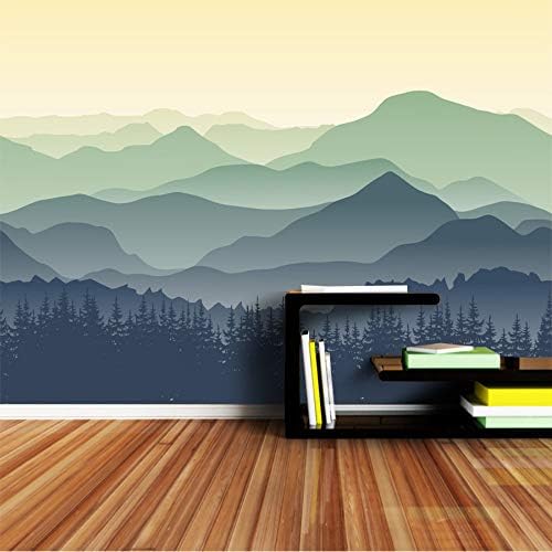 xbwy Custom Chinese Oil Ink Painting Mountain Nature Wallpapers 3 D Wall Paper Wallpaper Mural Roll for Living Room Walls-250X175Cm