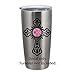 Vinyl Decal - Fancy Cross with Monogram for Yeti Tumblers Laptops Planners or Cars