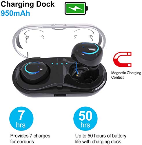 KOCASO Wireless TWS Stereo Earbuds (Black) - Thumbnail 5