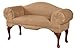 ACME Aston Biege Microfiber Bench with Rolled Arm