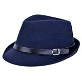 Vbiger Fedora Hats Bowler Hat Gangster Porkpie Derby Hats