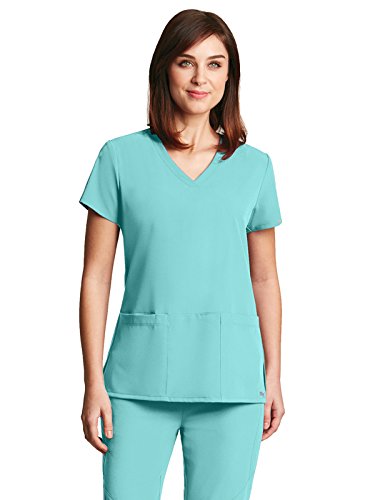 Grey's Anatomy Signature 2115 V-Neck 3 Pocket Top Opal S