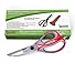 Stainless Steel Kitchen Scissors For Meats, Herbs, Vegetables & Pastries | Multifunctional Scissors with Protective Case, Nut Cracker & Bottle Opener | Gray & Red Kitchen Scissors by Boxiki Kitchen