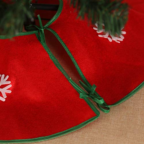 image for MIS1950s Christmas Tree Skirt Ornament Christmas Tree Bottom Applique 