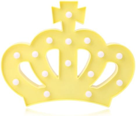HiveNets LED Mood Light Novelty Design Warm Color Plastic Atmosphere Lamp for Indoor Decor (Crown)
