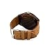 Oct17 Men's Walnut Wood Fashion Bamboo Wooden Watch Quartz Genuine Leather Japanese Analog Quartz Movement Casual Brown Wristwatches