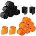 Leinuosen 525 Feet Totally Halloween Crepe Paper Streamers Black Orange Paper Decoration Halloween, 16 Rolls