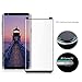 [2 Pack] Galaxy Note8 Screen Protector, [New Version] [3D Curved Edge] Ultra Clear 9H Hardness Tempered Glass Screen Protector Bubble-Free Film for Samsung Galaxy Note 8 [Black] (Note8/2Pack)