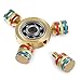 Fidget Spinner, Magicfly 6 Wings Detachable Hand Spinner - Customizable, Glow in the Dark Spinner, Luxury Quality, Premium R188 Bearing, Help Focus and Reduce Stress, Spins 4 Minutes+ (Gold)