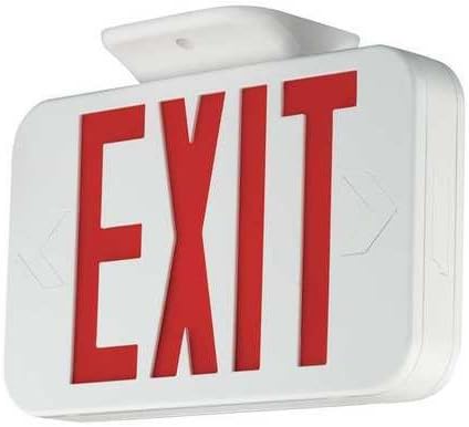 Exit Sign with Battery Backup, 1.78W, Red