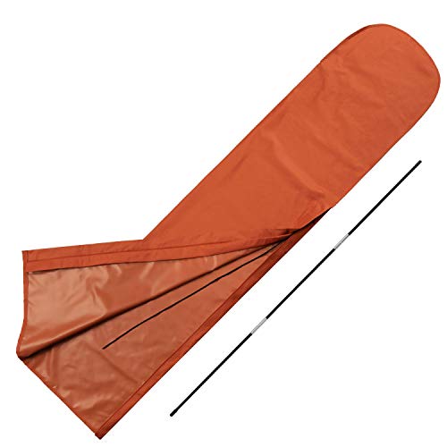 anndora Schutzhülle Husse für Sonnenschirm 4 x 4 m - Terracotta – Bild 3