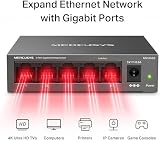 MERCUSYS MS105GS 5 Port Gigabit Ethernet Switch Metal Case Desktop Wall Mount view 2