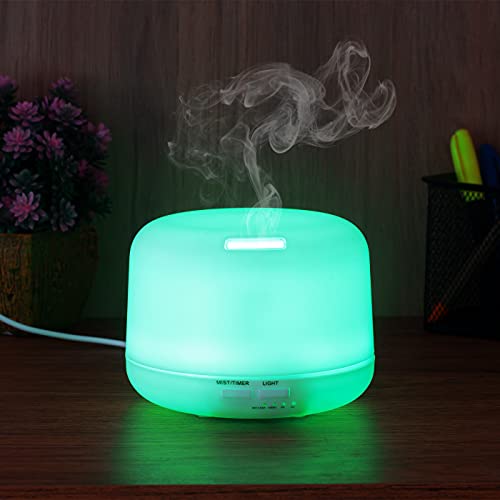Umidificador de ar Difusor De Ambientes Aromatizador Ultrassonico 500ml com Controle Remoto