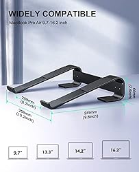 Soqool Laptop Stand for Desk, Ergonomic Detachable