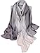 K-ELeven Silk Scarf Gradient Colors Scarves Long Lightweight Sunscreen Shawls for Women SK073-A