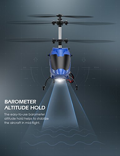 JJRC JX01 3.5CH 2.4G Gyro Remote Control Helicopter Sets Attitude Aluminum Hover Copter (Blue)