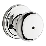 Kwikset Hancock Bed/Bath Knob in Polished Chrome