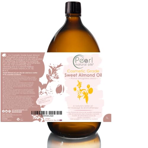 Cosmetic Grade Sweet Almond Oil GMO free, Vegan, 1 litre
