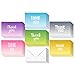 48 Assorted Pack Thank You Note Cards Bulk Box Set - Blank on the Inside - 6 Colorful Ombre - Includes 48 Greeting Cards and Envelopes - 4 x 6 Inches