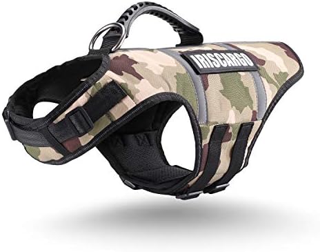 No Pull Dog Harness, IrisCargo dogs harness with Handle Adjustable Padded Harness, front Clip Puppy Vest Harnesses Reflective Breathable Soft Mesh Lightweight easy Control for Outdoor Training Walking