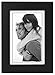 Malden 4x6 Picture Frame - Wide Real Wood Molding, Real Glass - Black