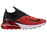Nike Air Max 270 Flyknit - Mens Chili Red/Black/Challenge Red/White Nylon Training Shoes,11