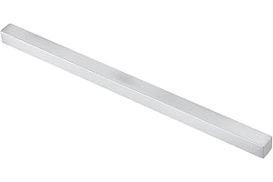 Awclub Square Steel Key Stock, 5/8" x 5/8" x 12" Metal Bars, Cold-Drawn 45# Steel, Precision Key Stock for Shaft Keyways in M