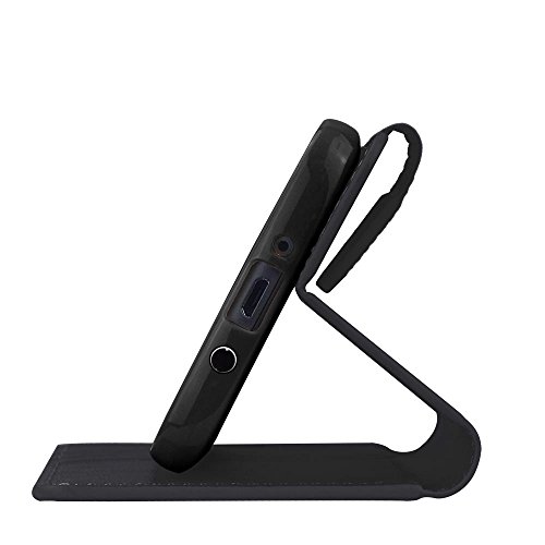 LG Stylus 4, Stylo 4 [El Lumiere Treasure Wallet Case] Multi-Card Slot Wallet Case [Drop Protection] Premium Leather [Kickstand Feature] (T-Flower Black) - Thumbnail 7