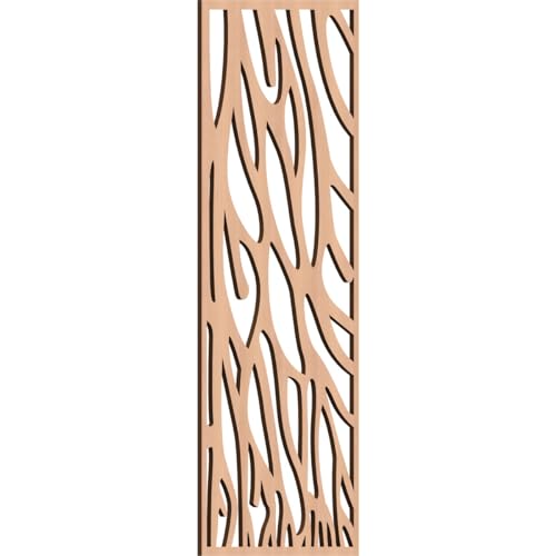 Bristol Decorative Pierced Fretwork Wood Wall Panels, 17 3/8"W x 44 3/8"H x 3/8…
