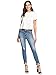 SheIn Women's Casual Round Neck Summer Short Sleeve Scallop T-Shirt Top Blouse