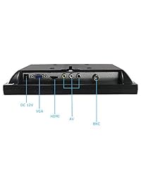 Sourcingbay mot-yt10 CCTV TFT LCD Monitor con entrada AV, HDMI, BNC, VGA de 10.1 pulgadas (Negro)