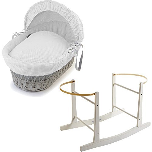 grey waffle moses basket