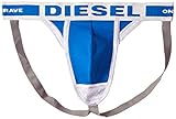 Diesel Men's Jacky Fresh and Bright Cotton Modal Jock Strap, Blue, Small